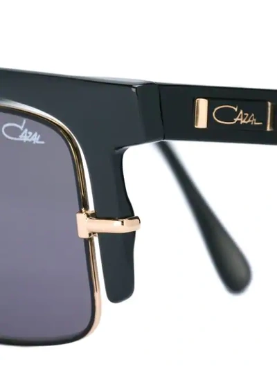 Shop Cazal Square Frame Sunglasses In Black