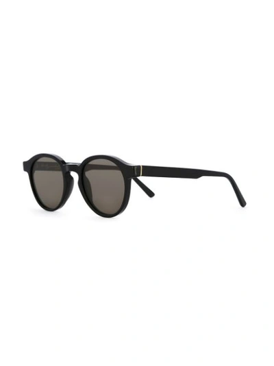 Shop Retrosuperfuture 'seth Iconic' Round Sunglasses In Black