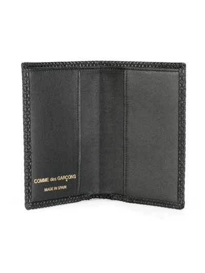 Shop Comme Des Garçons Textured Billfold Wallet In Black