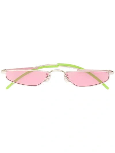 Shop Gentle Monster Halo Halo 02 Sunglasses In Silver