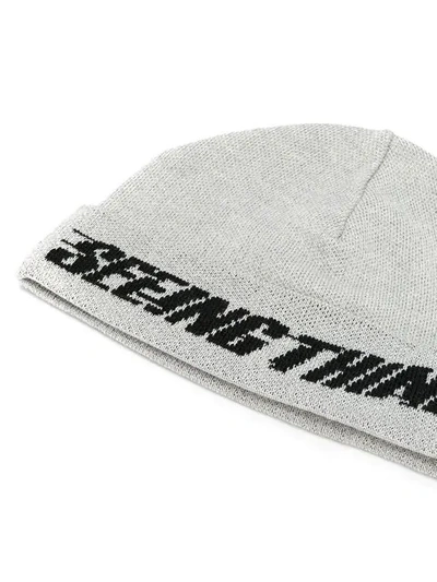 Shop Off-white Seeing Things Beanie - Grey