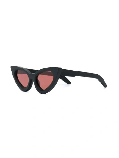 Shop Kuboraum Maskey Cat Eye Sunglasses In Black