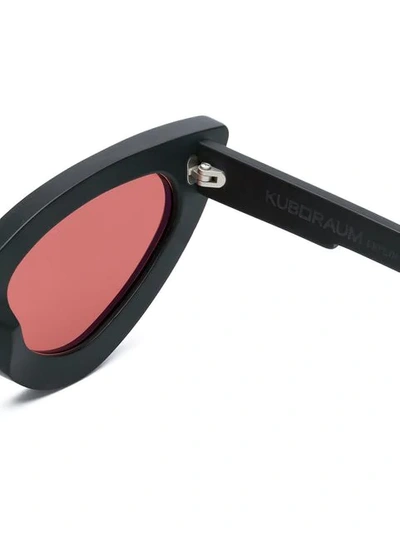 Shop Kuboraum Maskey Cat Eye Sunglasses In Black