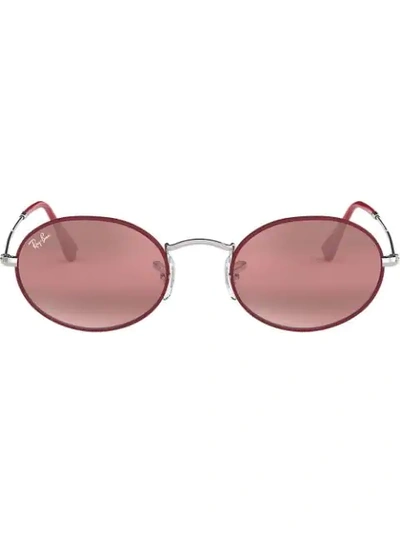 Shop Ray Ban Rb3547 Mirrored Sunglasses In Pink