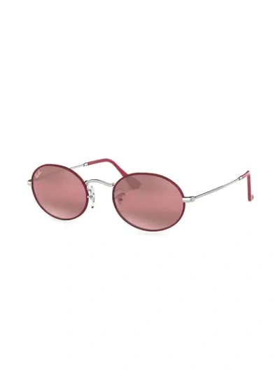 Shop Ray Ban Rb3547 Mirrored Sunglasses In Pink