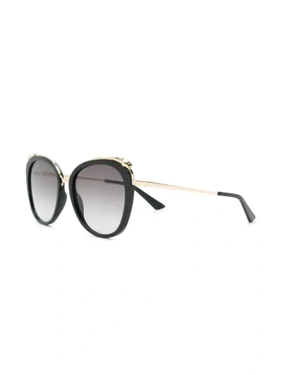Cartier Panthère De  Sunglasses In Black