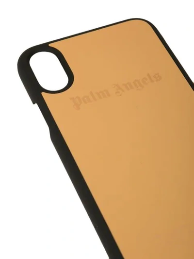 Shop Palm Angels Logo Engraved Iphone X Case In Gold