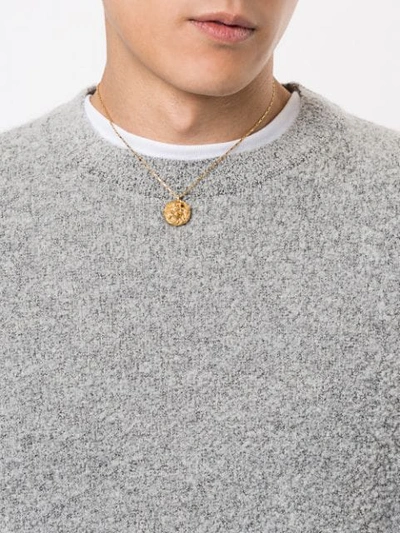 Shop Alighieri The Lion Necklace In Gold