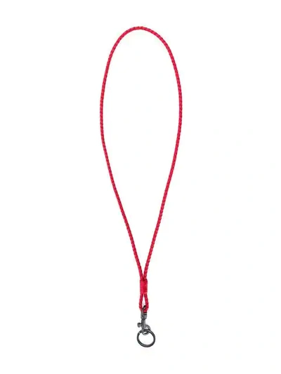 Shop Bottega Veneta Rope Key In Red