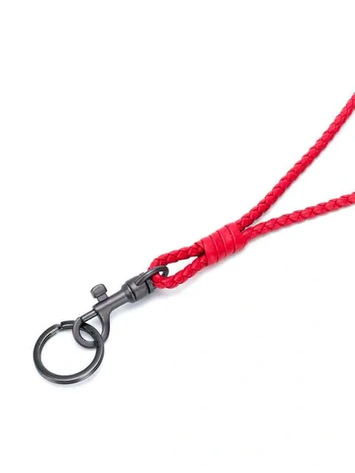 Shop Bottega Veneta Rope Key In Red