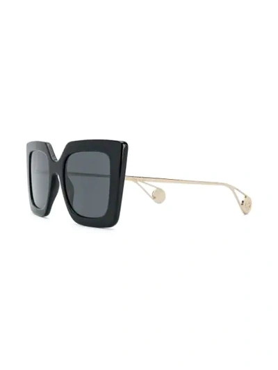 Shop Gucci Square-shaped Sunglasses In Black
