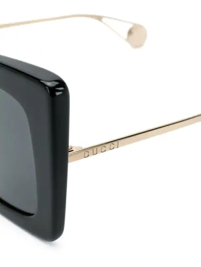 Shop Gucci Square-shaped Sunglasses In Black