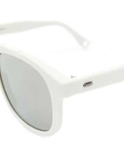 Shop Fendi White Sunglasses