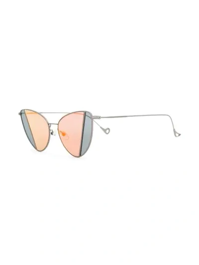 Shop Eyepetizer Cat Eye Sunglasses In Metallic