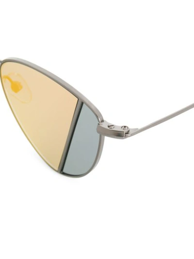 Shop Eyepetizer Cat Eye Sunglasses In Metallic