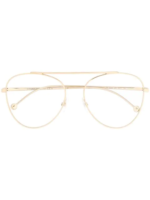 fendi glasses gold frames