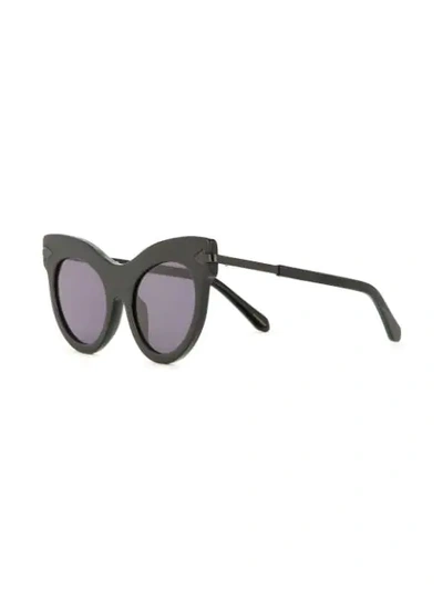 Shop Karen Walker Miss Lark Sunglasses In Black