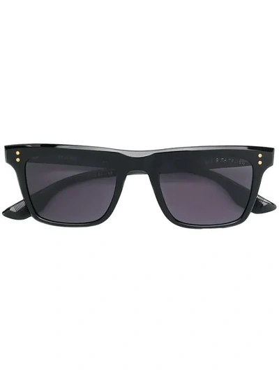 Shop Dita Eyewear Eckige Sonnenbrille In Black