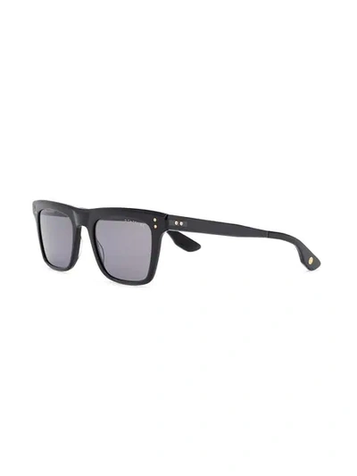 Shop Dita Eyewear Eckige Sonnenbrille In Black