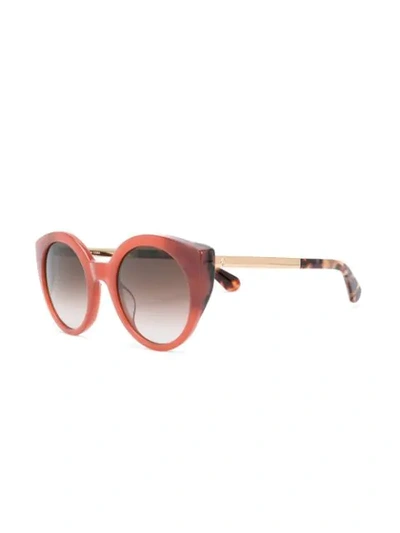 Shop Kate Spade Norinas Sunglasses In Pink