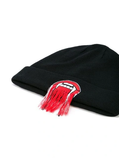 Shop Haculla Lives Patch Beanie In Black