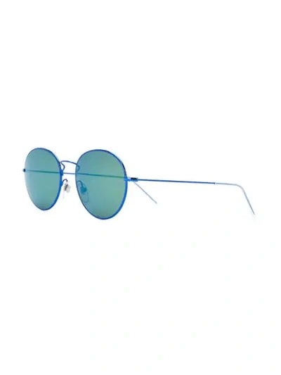 Shop Gosha Rubchinskiy Sonnenbrille Mit Rundem Gestell In Blue