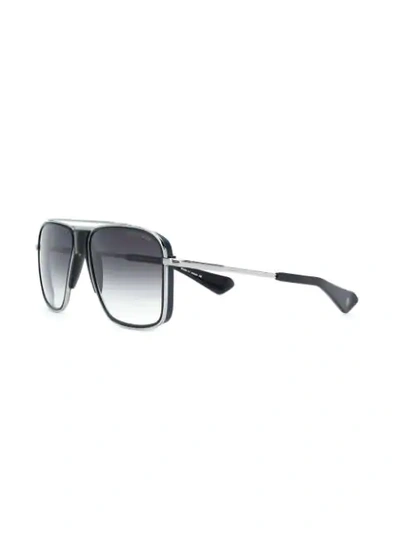 Shop Dita Eyewear Aviator Sunglasses In Black