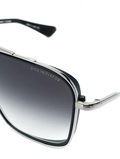 Shop Dita Eyewear Aviator Sunglasses In Black