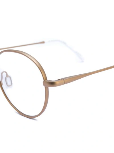 Shop Retrosuperfuture Qte Frames - Metallic