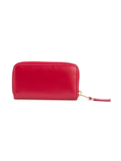 Comme Des Garçons Colour Plain Wallet In Red