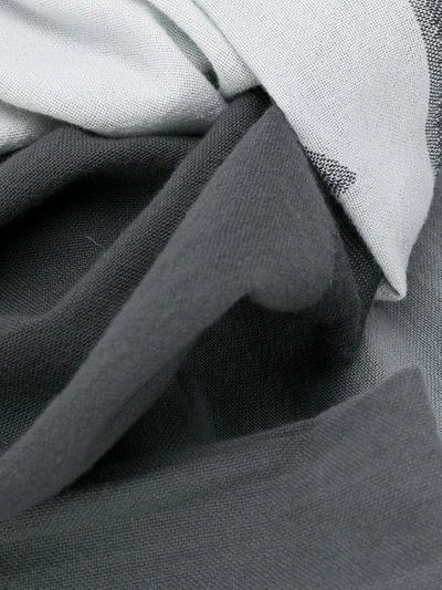 Shop Acne Studios Logo Scarf In Grey