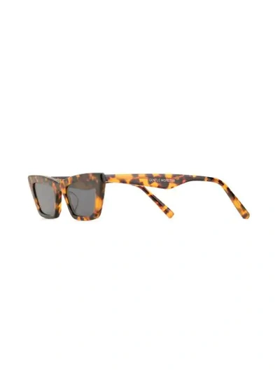 Shop Gentle Monster Chapssal 033 Sunglasses In Brown