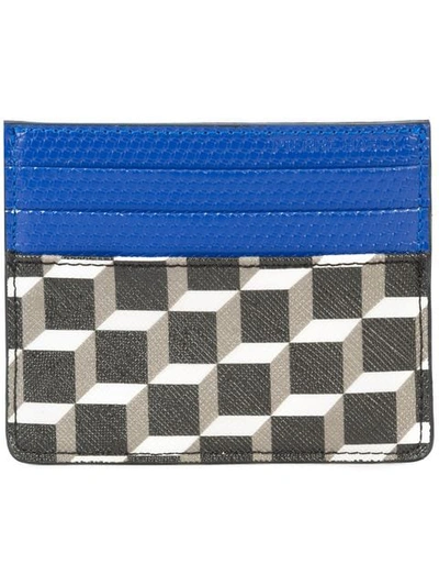 Shop Pierre Hardy Cube Print Cardholder In Black