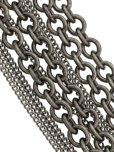 Shop Ann Demeulemeester Multi-strand Necklace In Metallic