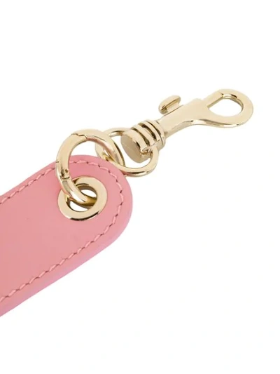 Shop Jw Anderson Embossed Logo Key Ring - Pink