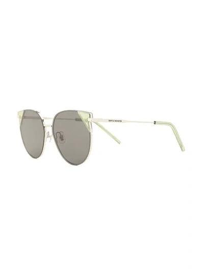 Shop Gentle Monster Mimichic Lc1 Cat-eye Frame Sunglasses In Green