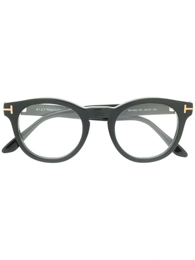 Shop Tom Ford Eyewear Blue Large Opticals - Black