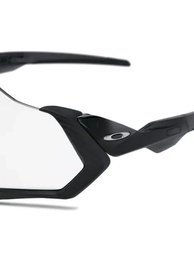 Shop Oakley Oversized Visor Sunglasses In Grey