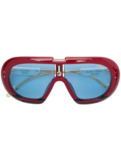 Shop Carrera Limited Edition Full-shield Sunglasses In Red