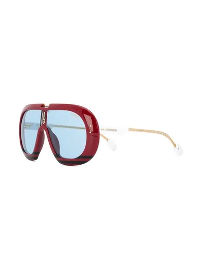 Shop Carrera Limited Edition Full-shield Sunglasses In Red