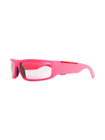 Shop Prada Linea Sunglasses In Pink
