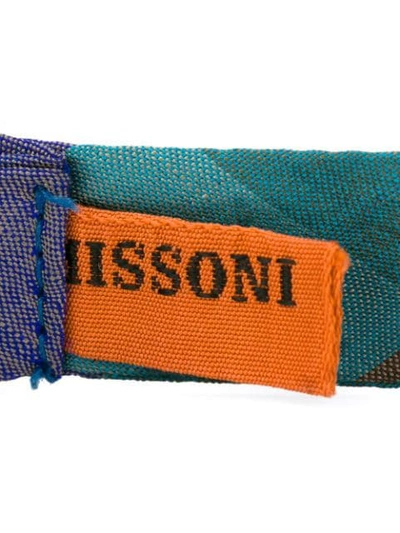 Pre-owned Missoni Check Bow Tie In Multicolour