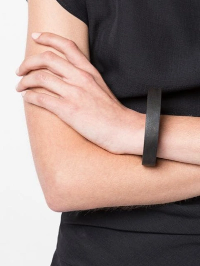 Shop Parts Of Four Open Back Bracelet In Black