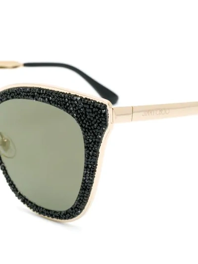 Shop Jimmy Choo Lizzy Sunglasses In Black