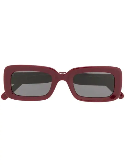 Shop Stella Mccartney Oversized Frame Sunglasses In Red