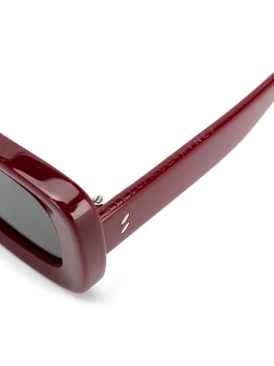 Shop Stella Mccartney Oversized Frame Sunglasses In Red