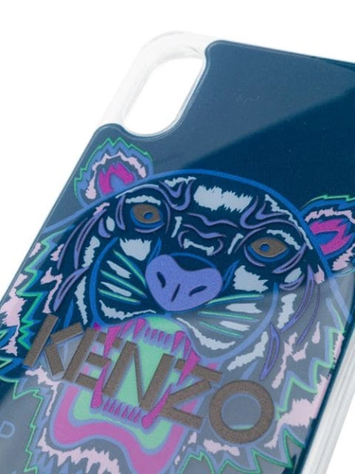 Shop Kenzo Logo Phone Case - Blue