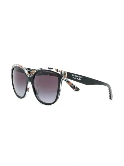 Shop Burberry Eyewear Oversized Square Sunglasses In Black