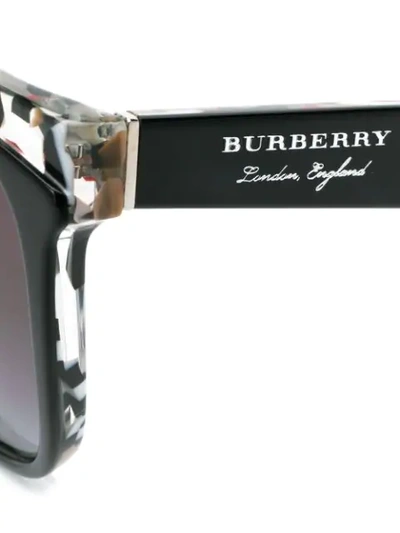 Shop Burberry Eyewear Oversized Square Sunglasses In Black