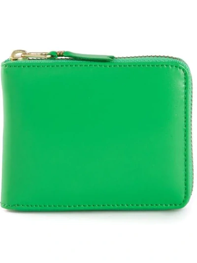Shop Comme Des Garçons 'colour Plain' Wallet In Green